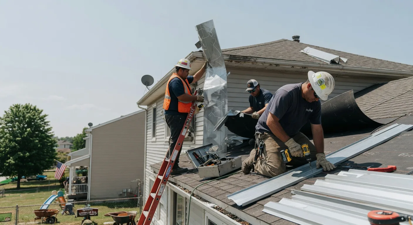Storm Damage Metal Roof Repair in Marysville, MT